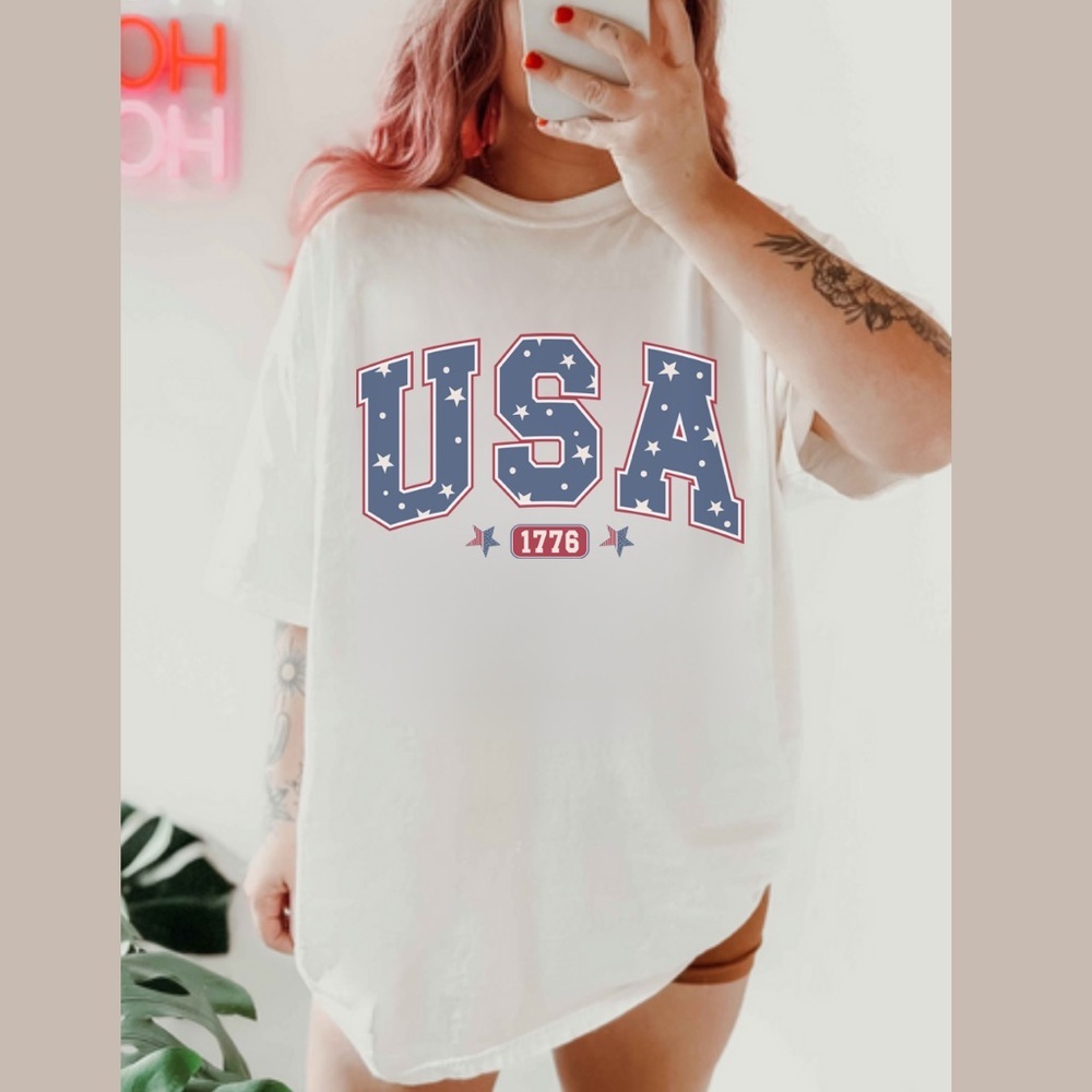 NEW USA Shirt, July 4th Shirt S-5X
